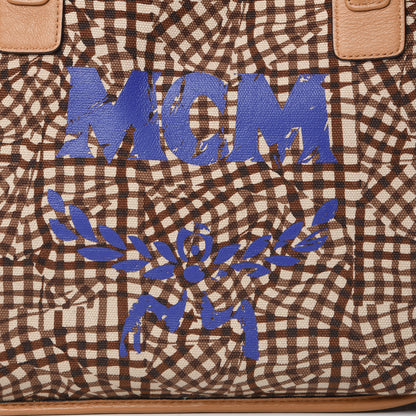 MCM Visetos Medium Liz Reversible Shopper Tote Cognac 16 of 16