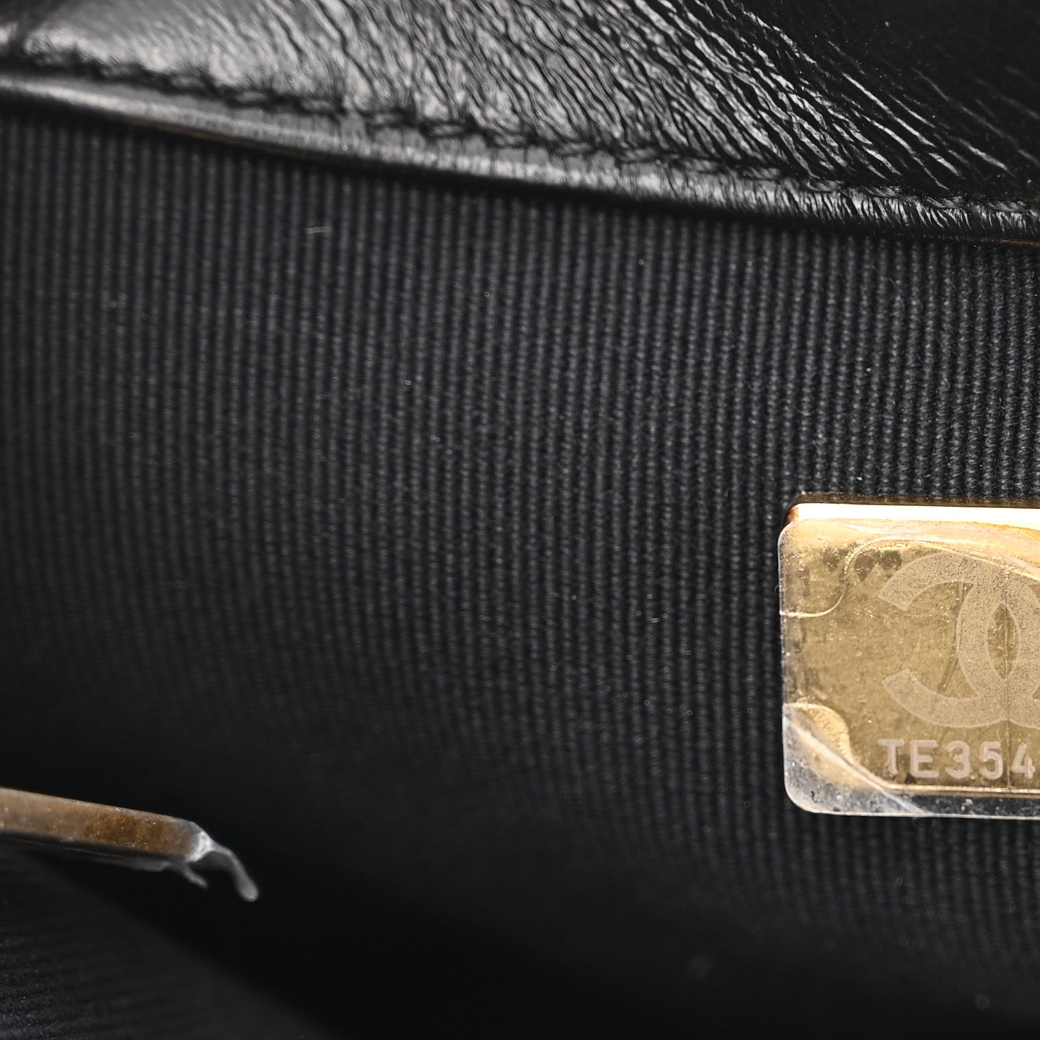 Chanel Lambskin Quilted Small Lacquered Chain Flap Black 7 of 11