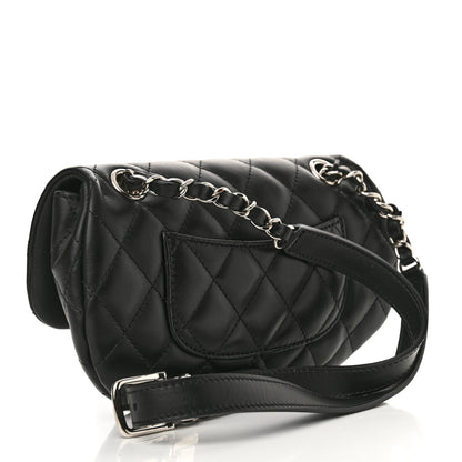 Chanel Calfskin Quilted CC Uniform Flap Belt Bag Black 3 of 11