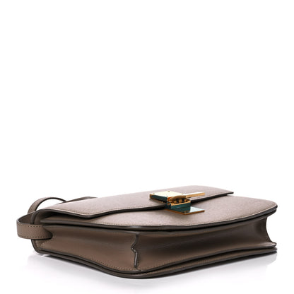Celine Liege Calfskin Medium Classic Box Flap Bag Taupe 4 of 12