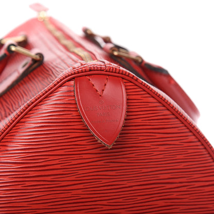 Louis Vuitton Epi Speedy 30 Castillan Red 8 of 13