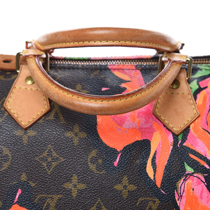 Louis Vuitton Monogram Roses Speedy 30 11 of 19
