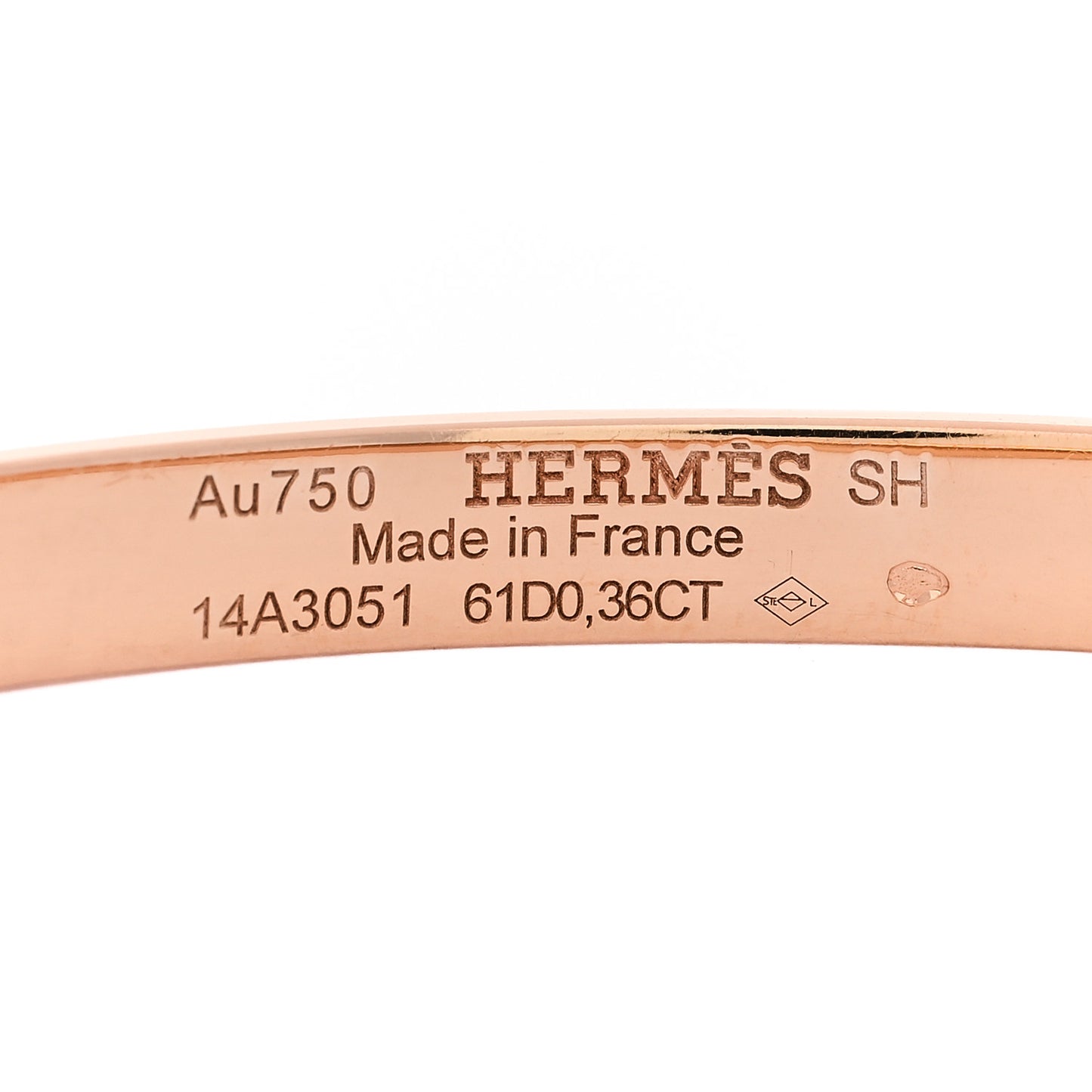 18K Rose Gold Diamond PM Kelly Pave Bracelet SH