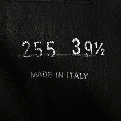 Prada Spazzolato Rois Re-Nylon Metal Triangle Logo Monolith Pouch Pocket 55mm Boots 39.5 Black 9 of 10