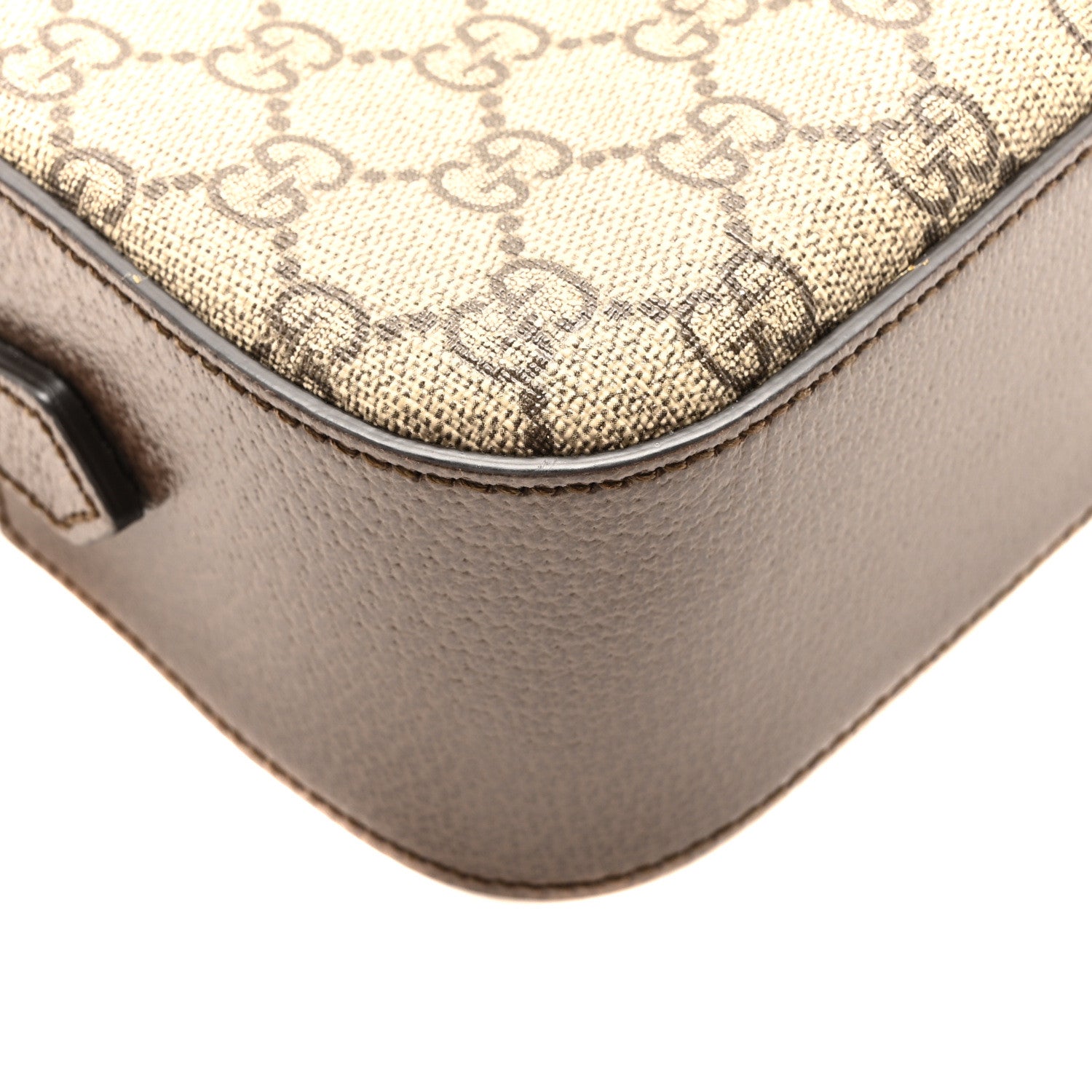 Gucci GG Supreme Monogram Web Neo Vintage Shoulder Bag Beige New Acero Crop 9 of 11