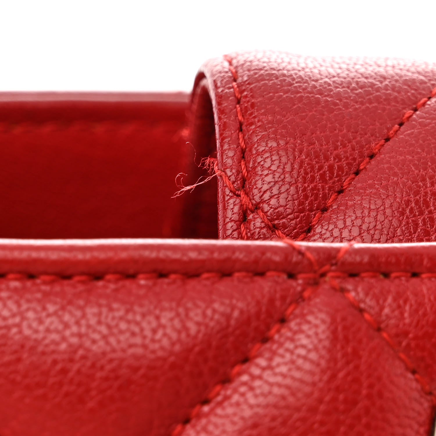 Chanel Metallic Goatskin Quilted Large City Rock Shopping Bag Red 11 of 11