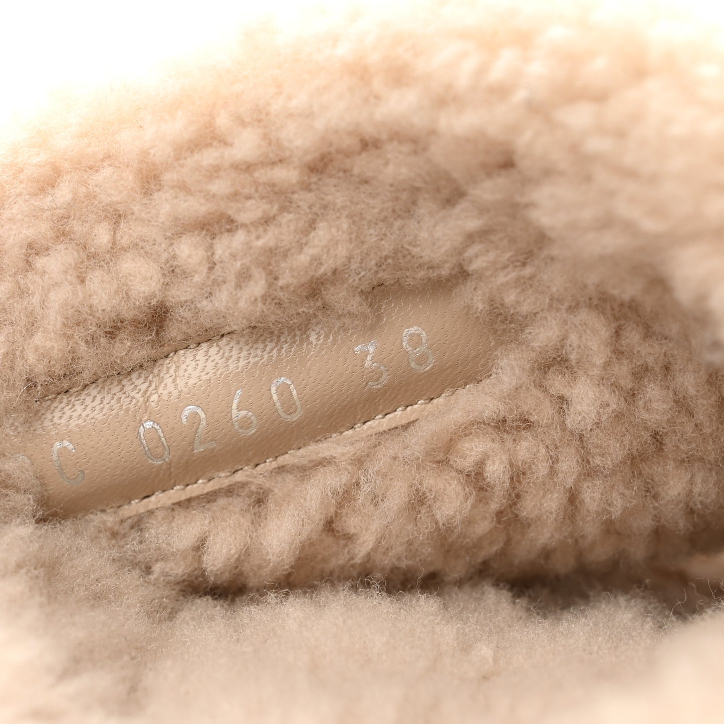Shearling Bom Dia Flate Mules 38 Beige