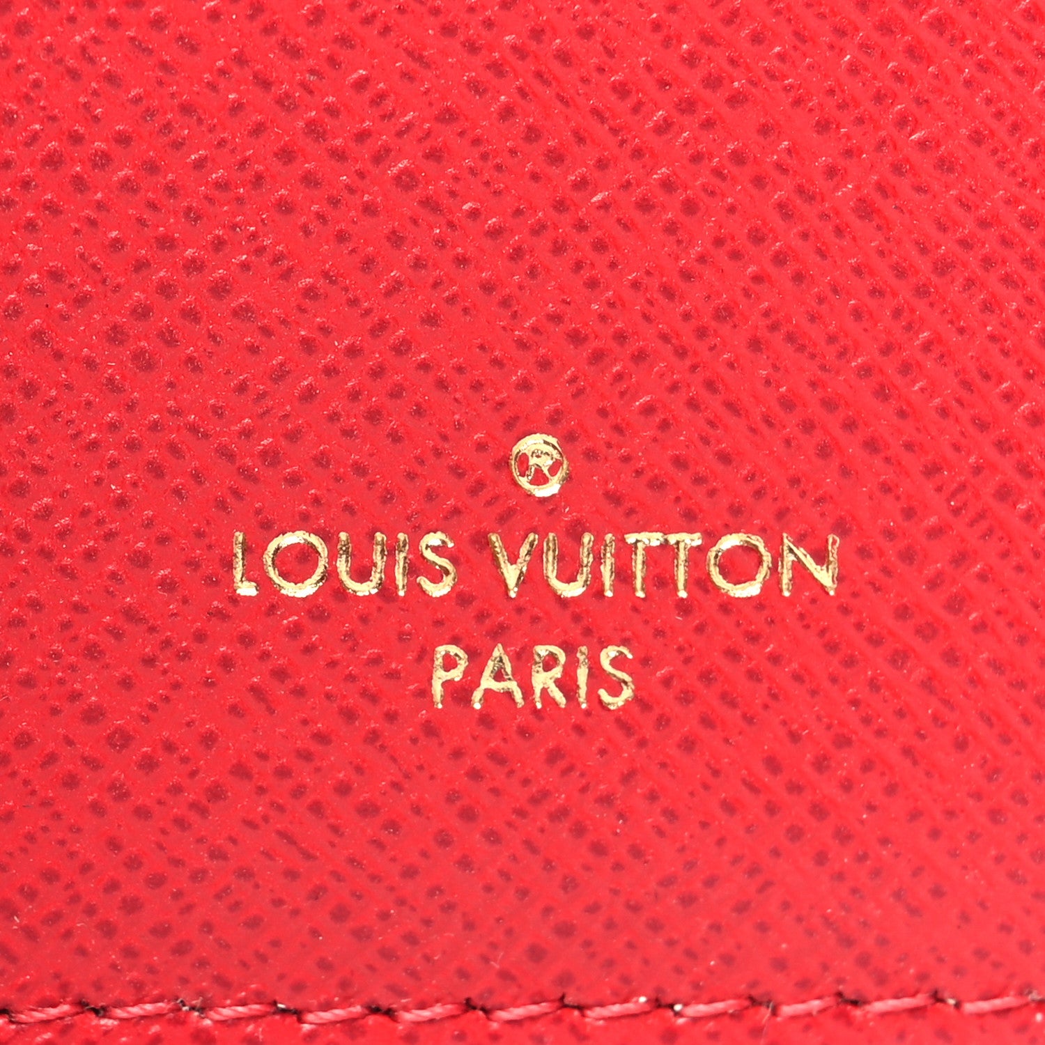 Louis Vuitton Damier Ebene Victorine Wallet Red 7 of 9