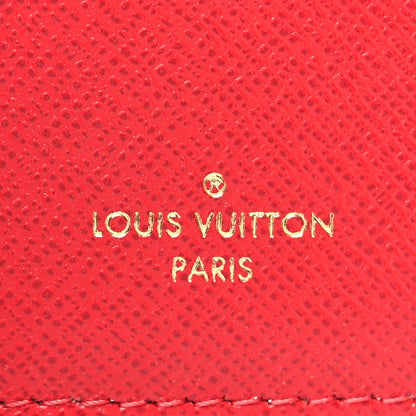 Louis Vuitton Damier Ebene Victorine Wallet Red 7 of 9