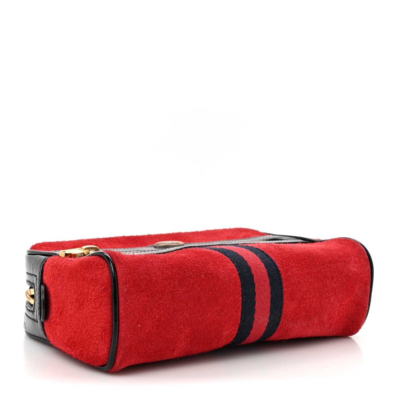 Gucci Suede Small Ophidia Belt Bag 85 34 Hibiscus Red 4 of 10