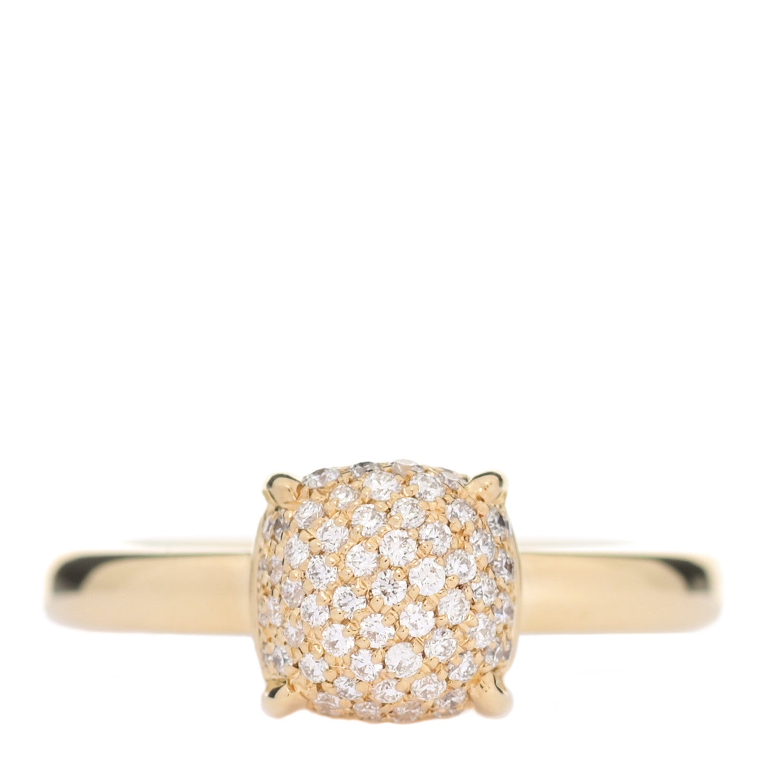 Tiffany 18K Yellow Gold Diamond 7mm Paloma Picasso Sugar Stacks Ring 49 5 1 of 6