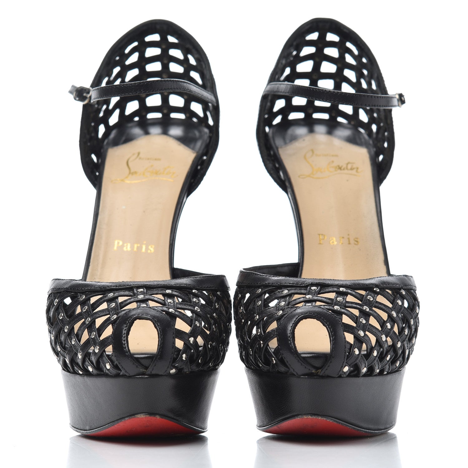 Christian Louboutin Kid Mrs 150 Pumps 38.5 Black 2 of 16