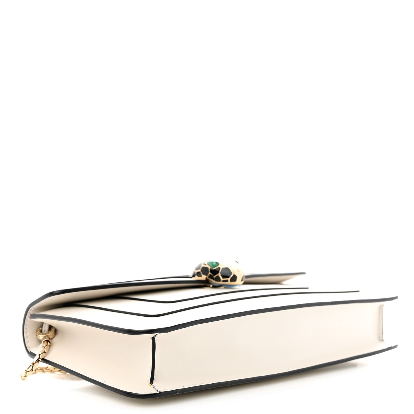 Calfskin Serpenti Forever Shoulder Bag White