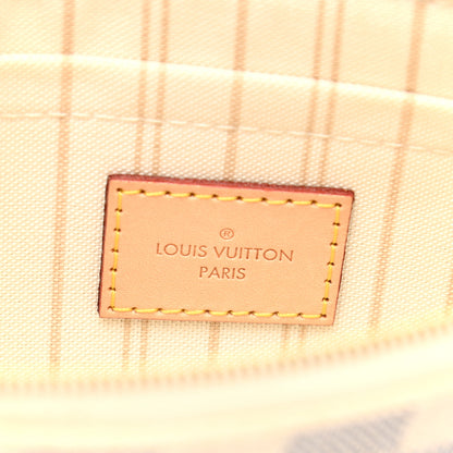 Louis Vuitton Damier Azur Neverfull MM GM Pochette 6 of 8