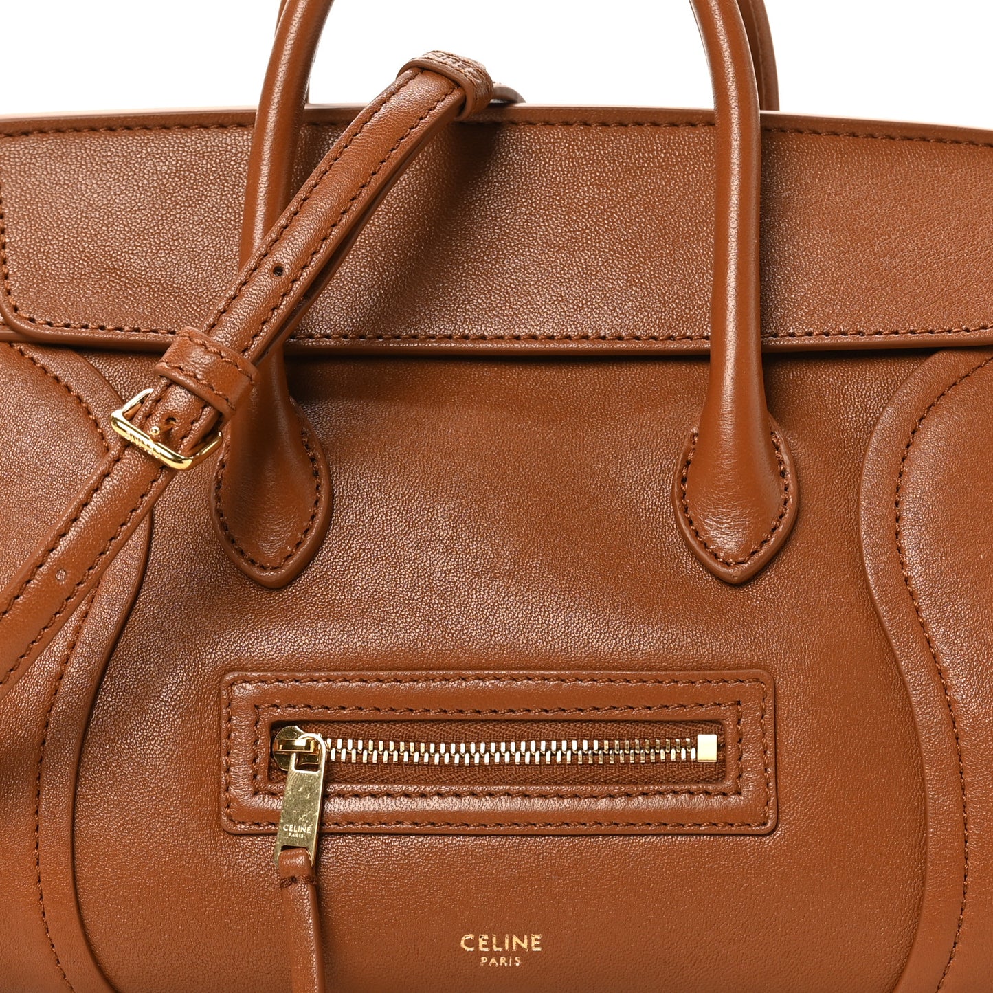 Supple Shiny Lambskin Small New Luggage Soft Tan