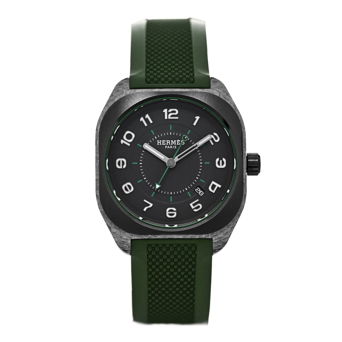 Glass Fiber Ceramic Rubber 39mm H08 Automatic Watch Vert