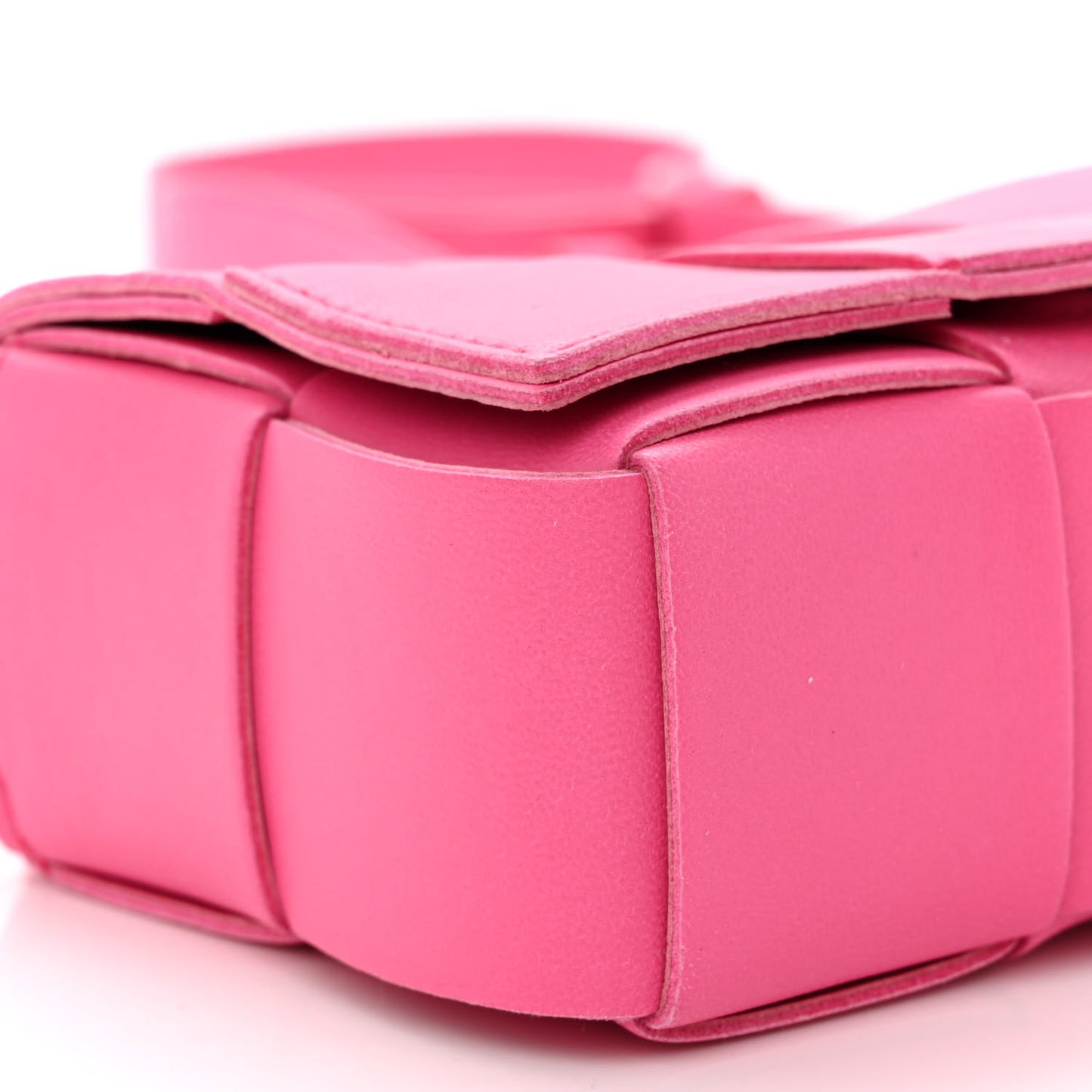 Lambskin Maxi Intrecciato Extra Mini Cassette Crossbody Bag Bon Bon
