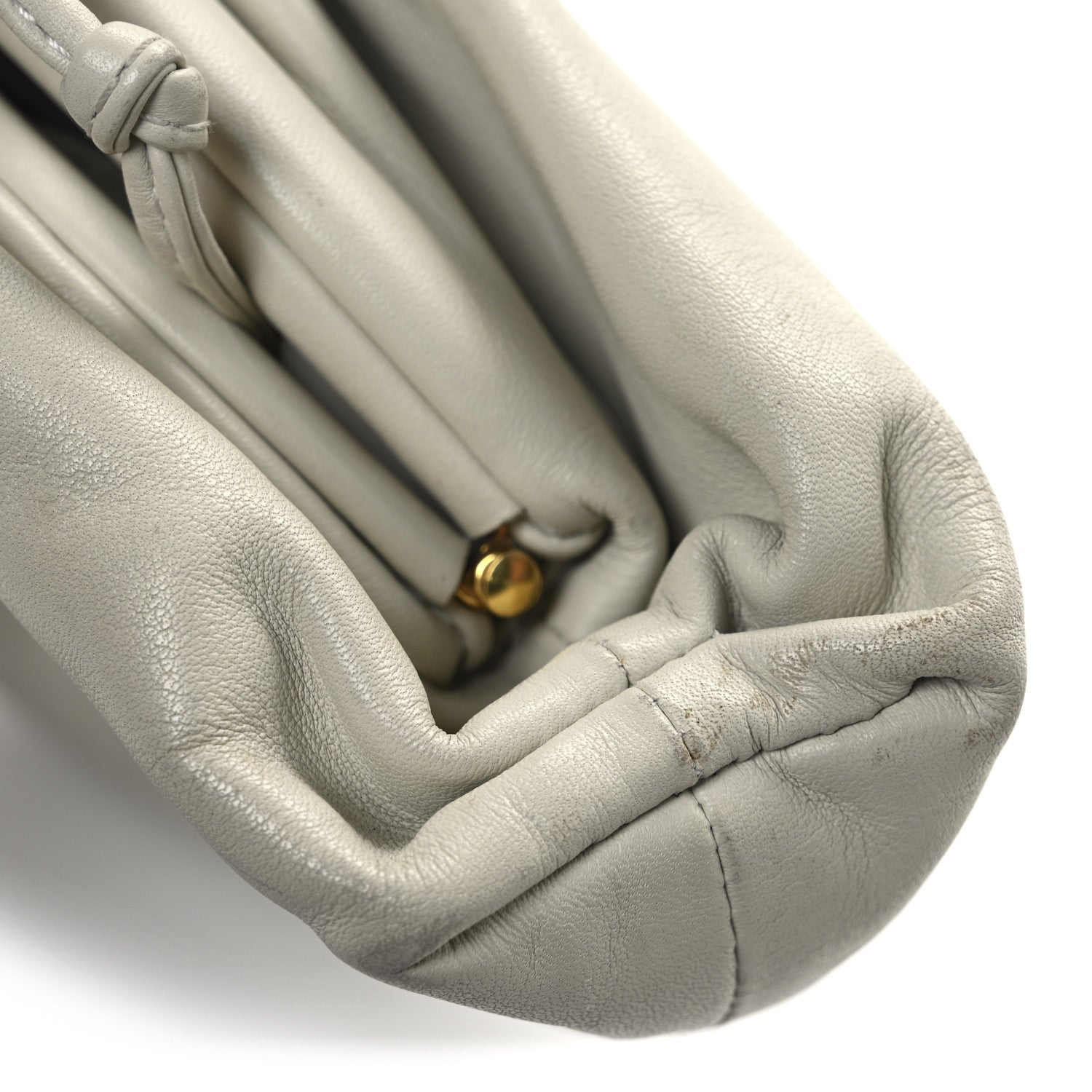 Bottega Veneta Butter Calfskin The Mini Pouch Chalk 15 of 17