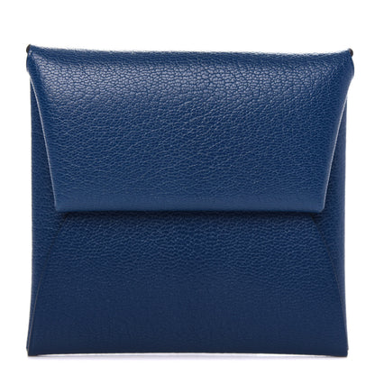 Hermes Chevre Mysore Bastia Coin Purse Deep Blue 1 of 7