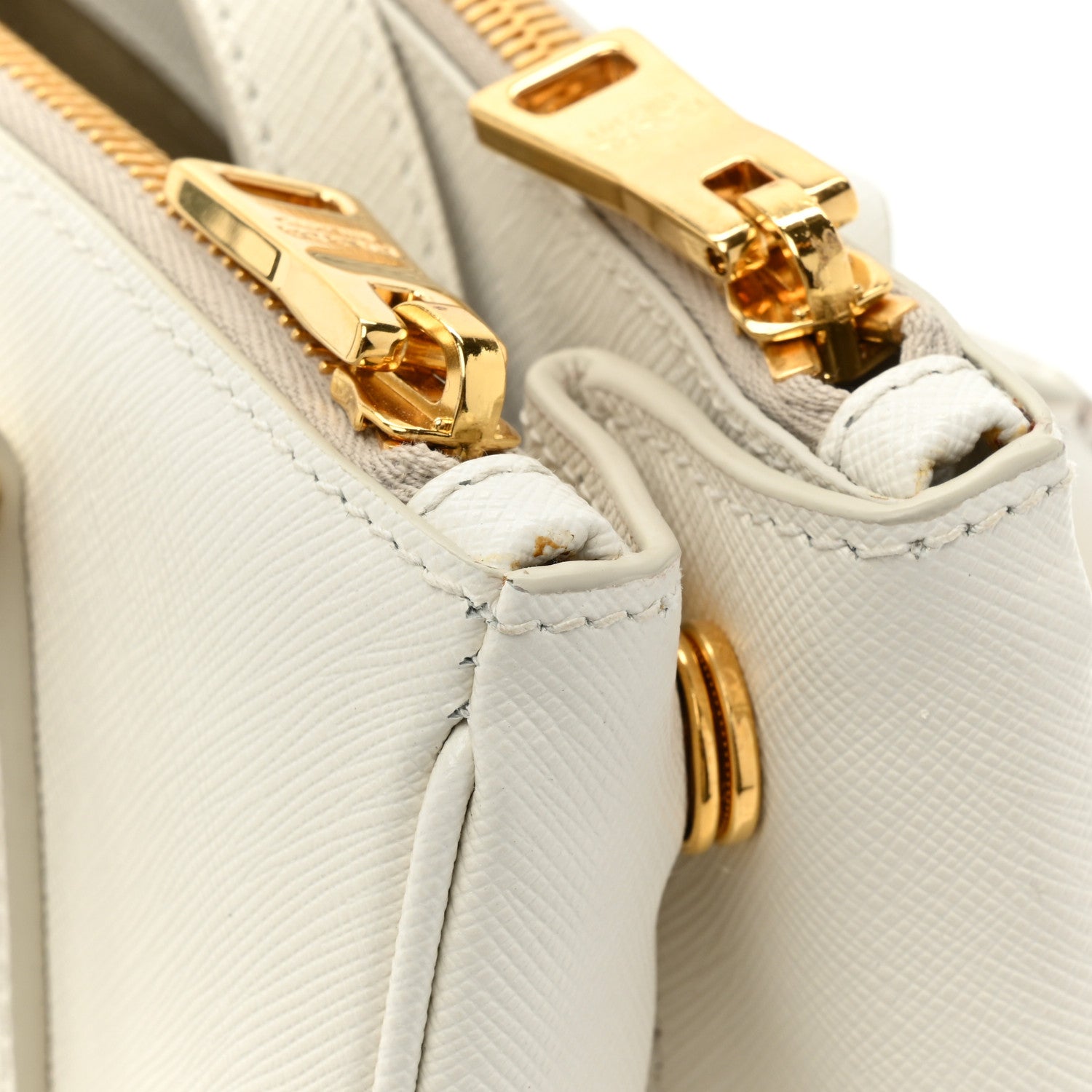 Prada Saffiano Lux Small Galleria Double Zip Tote White 12 of 13