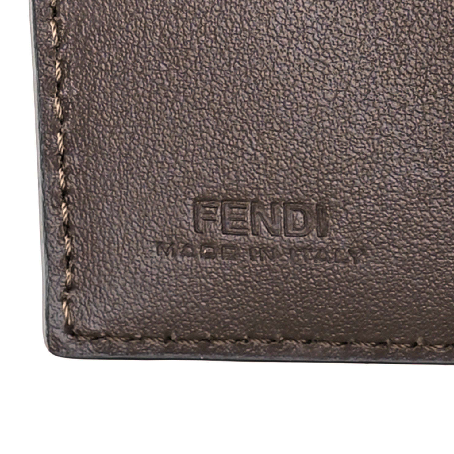 Fendi Vitello Liberty Micro FF Embossed Small O'Lock Wallet Beige Amido Maya 6 of 10