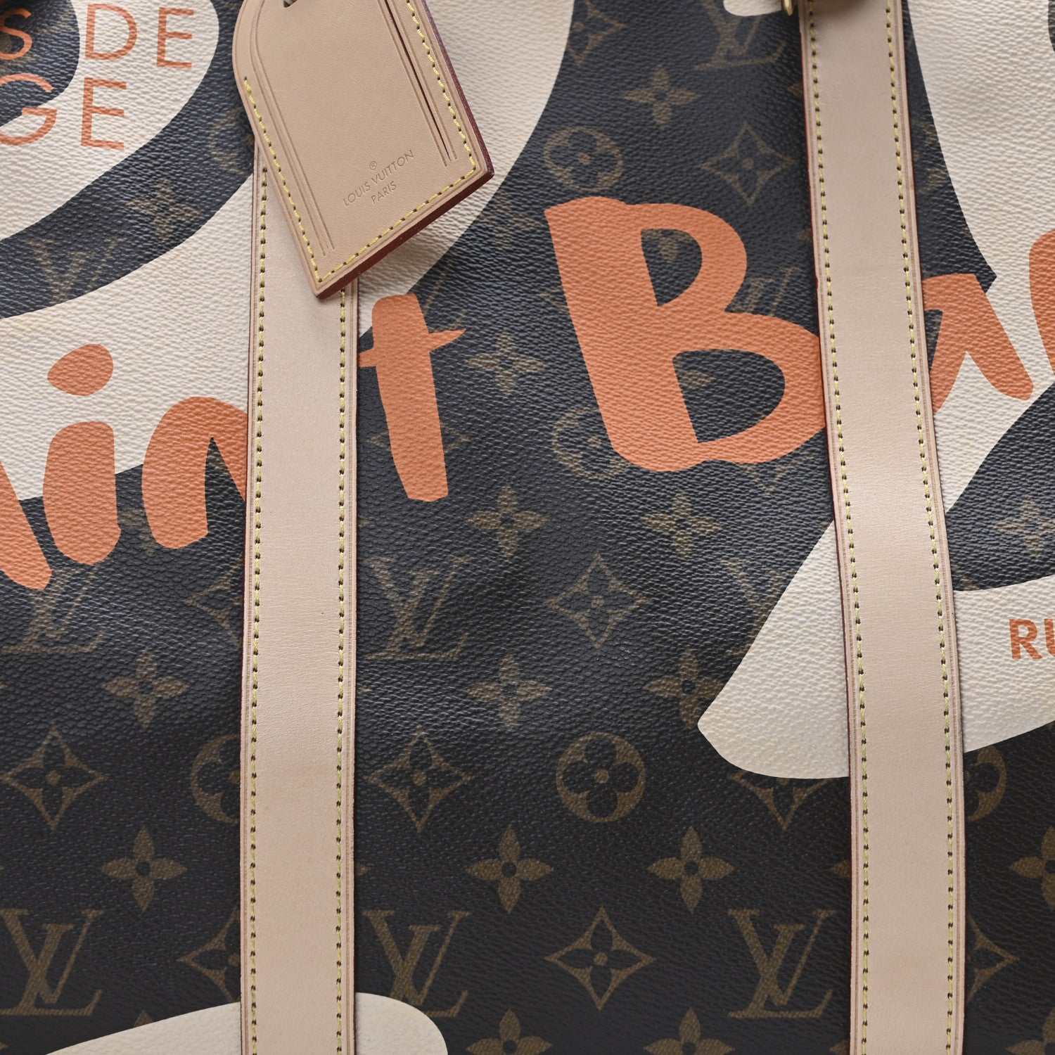 Louis Vuitton Monogram Tahitienne Saint Barth Keepall Bandouliere 50 7 of 9