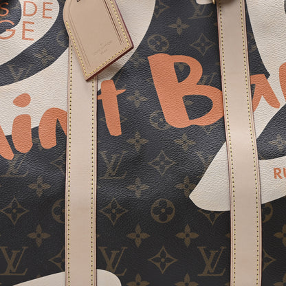 Louis Vuitton Monogram Tahitienne Saint Barth Keepall Bandouliere 50 7 of 9