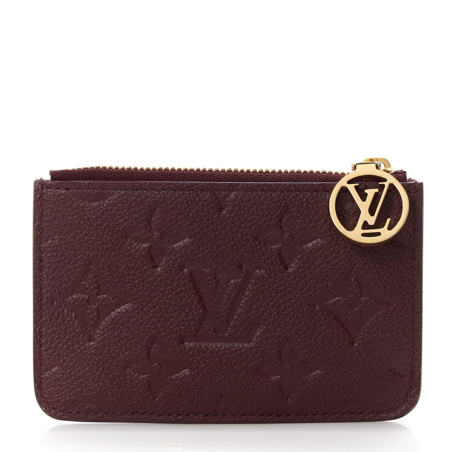 Empreinte Monogram Zipped Romy Card Holder Flamme
