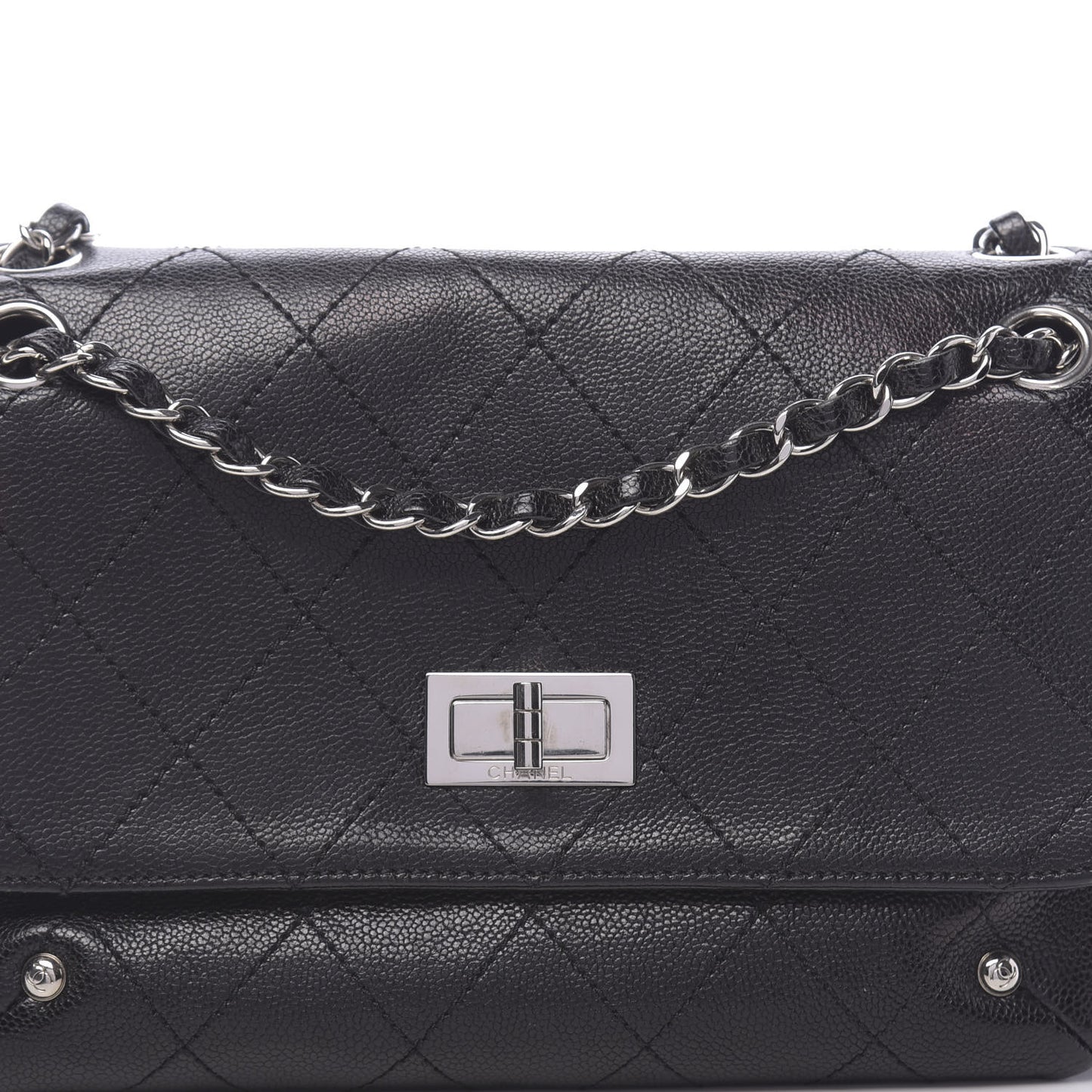 Glazed Caviar Pocket In The City Flap Black