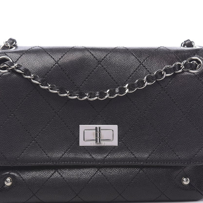 Chanel Glazed Caviar Pocket In The City Flap Black 10 of 10