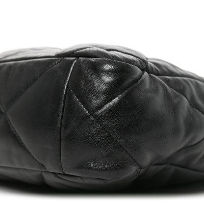 Chanel Lambskin Quilted Large Chanel 19 Shopping Tote Black 10 of 10
