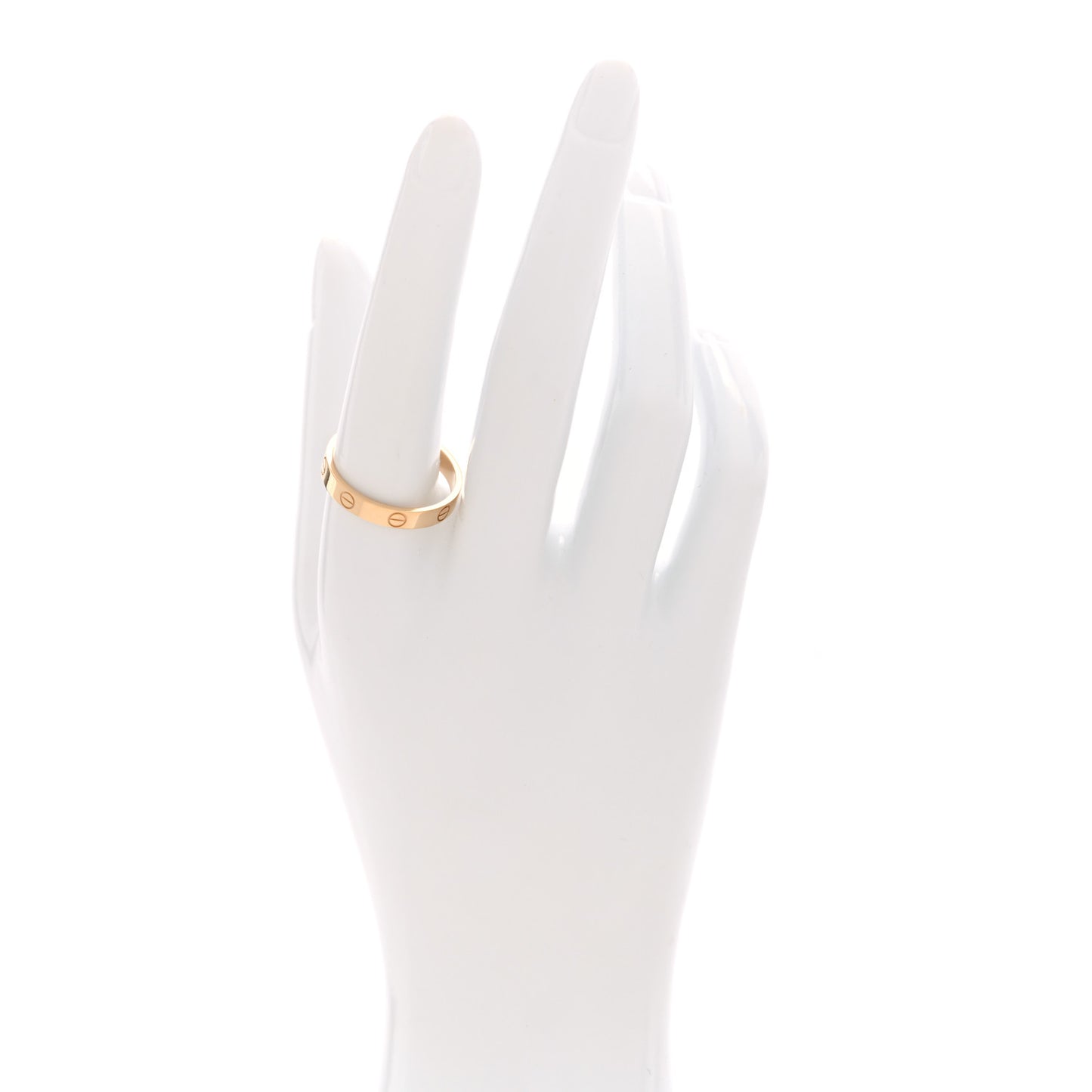18K Yellow Gold 3.5mm LOVE Wedding Band Ring 61 9.5