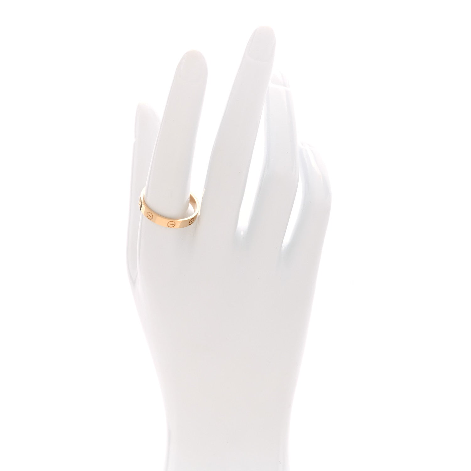 Cartier 18K Yellow Gold 3.5mm LOVE Wedding Band Ring 61 9.5 2 of 4