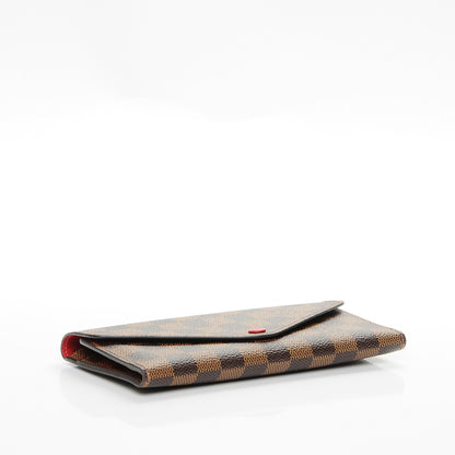 Louis Vuitton Damier Ebene Josephine Wallet Red 4 of 7