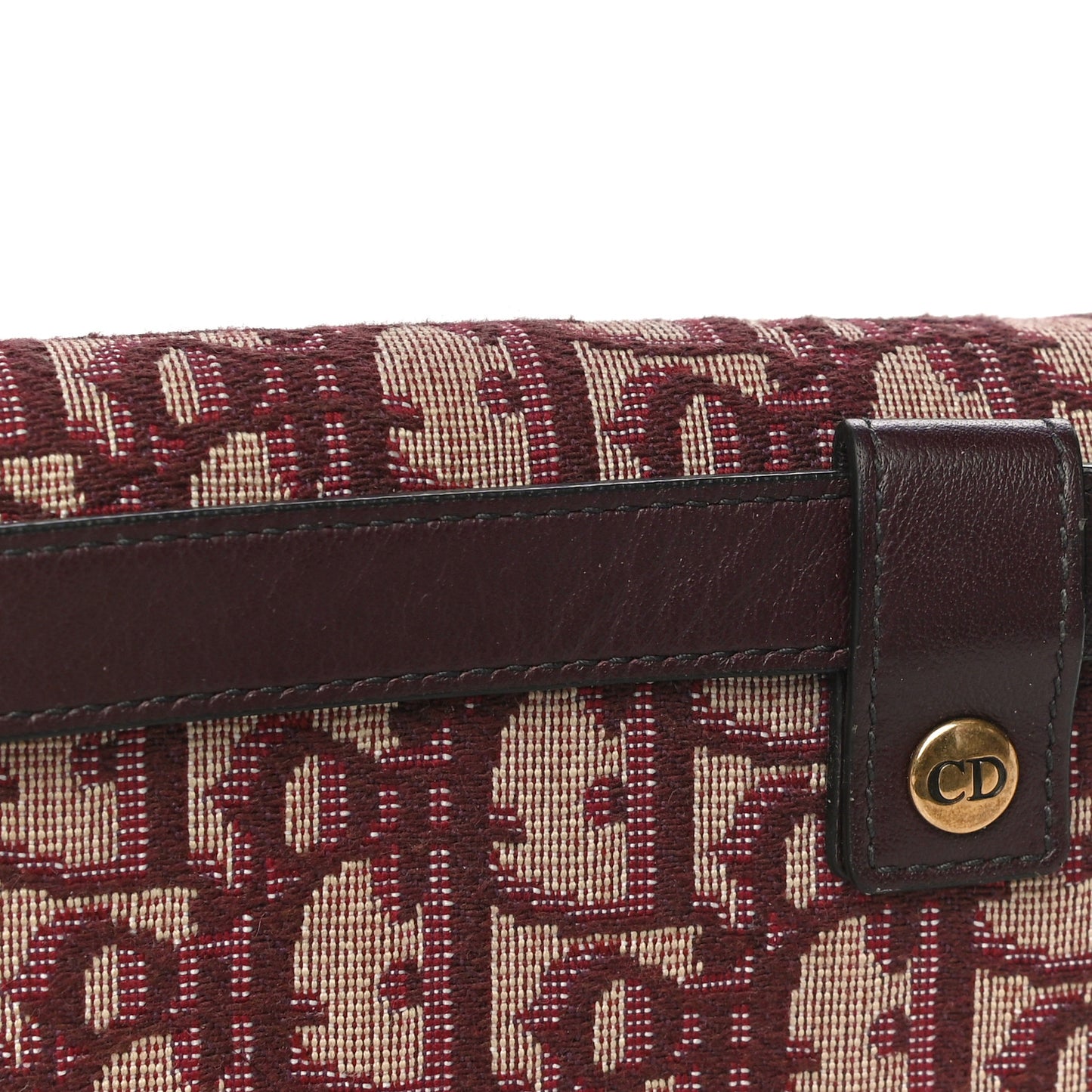 Oblique Saddle Belt Bag Bordeaux