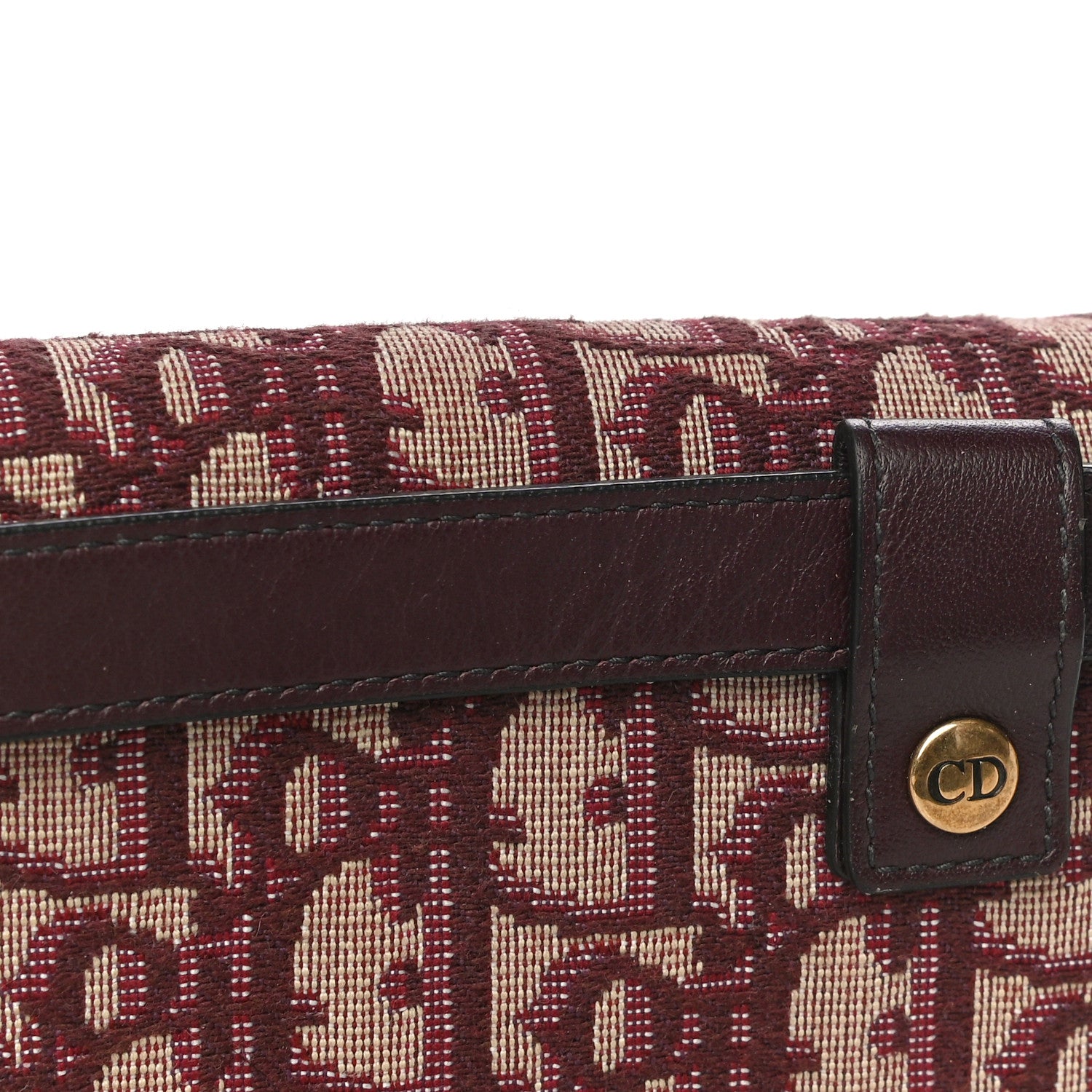 Christian Dior Oblique Saddle Belt Bag Bordeaux 19 of 19