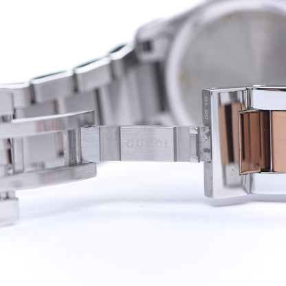 Gucci Stainless Steel Diamond Mother of Pearl 27mm G-Timeless Two Tone Quartz Watch 6 of 6