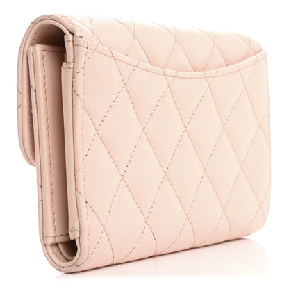 Chanel Caviar Quilted Medium Flap Wallet Light Pink 3 of 12