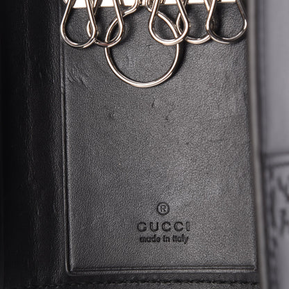 Gucci Guccissima 6 Key Holder Case Black 6 of 7