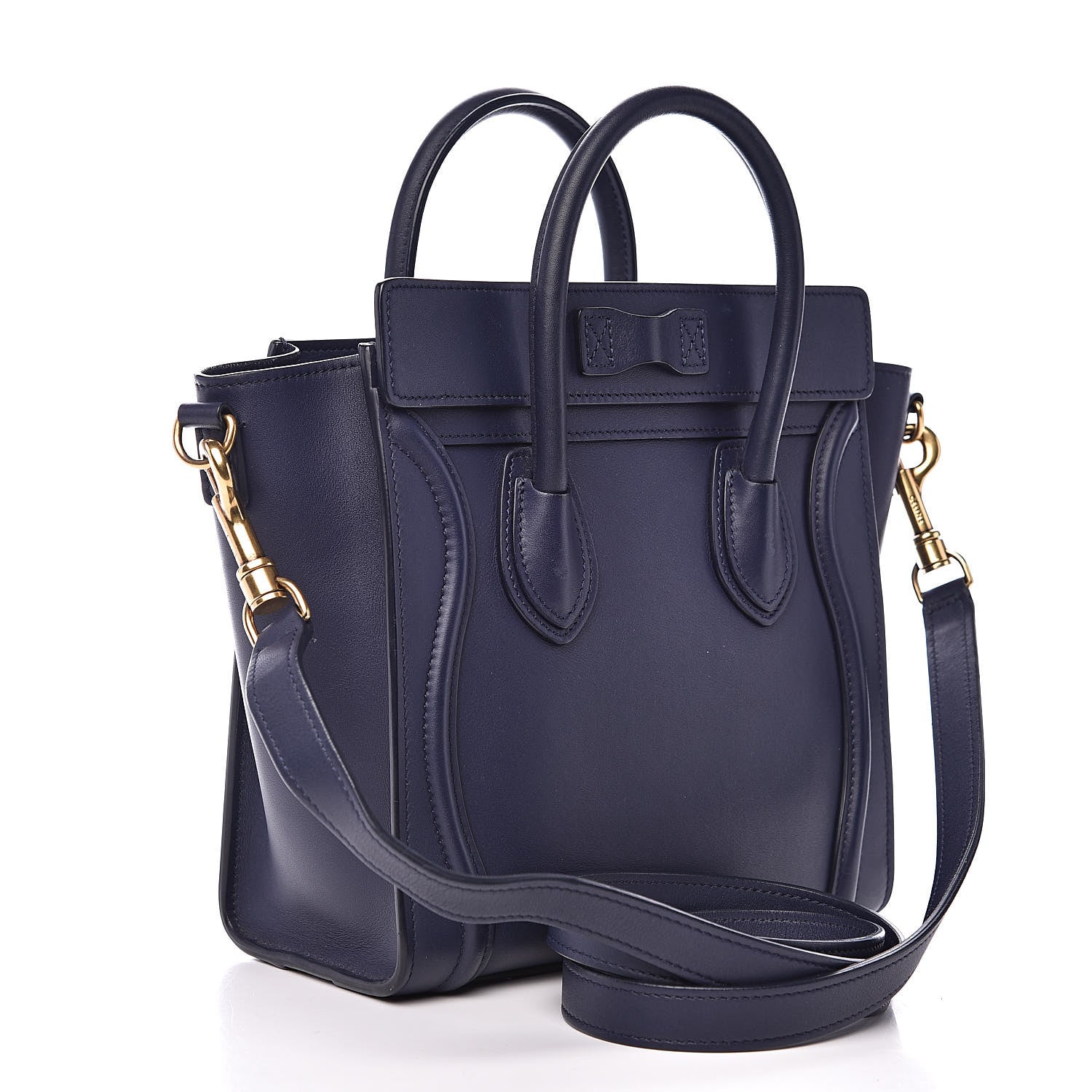 Celine Smooth Calfskin Nano Luggage Ink 3 of 13