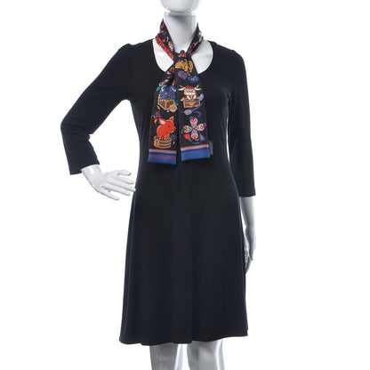 Louis Vuitton Silk Monogram Superstition Bandeau Black 2 of 4