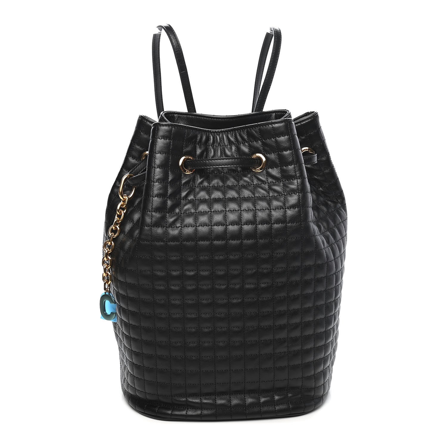 Celine Calfskin Quilted Small C Backpack Black 1 of 9