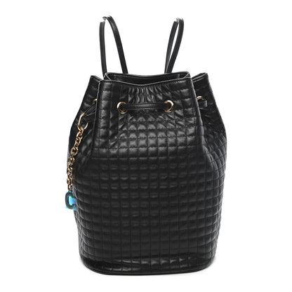 Celine Calfskin Quilted Small C Backpack Black 1 of 9