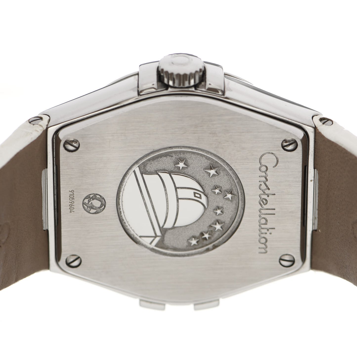 Stainless Steel Alligator Diamond 35mm Constellation Quartz Watch 123.13.35.60.52.001