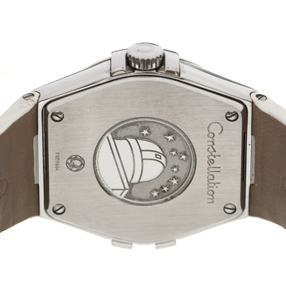 Omega Stainless Steel Alligator Diamond 35mm Constellation Quartz Watch 123.13.35.60.52.001 4 of 8