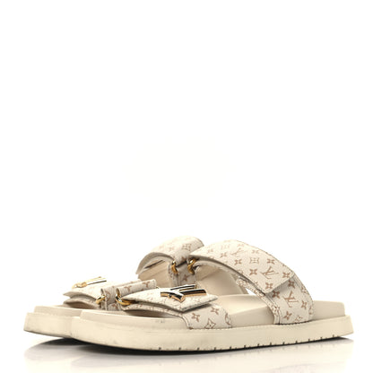Louis Vuitton Monogram LV Sunset Comfort Flat Sandals 37 Dune 4 of 9