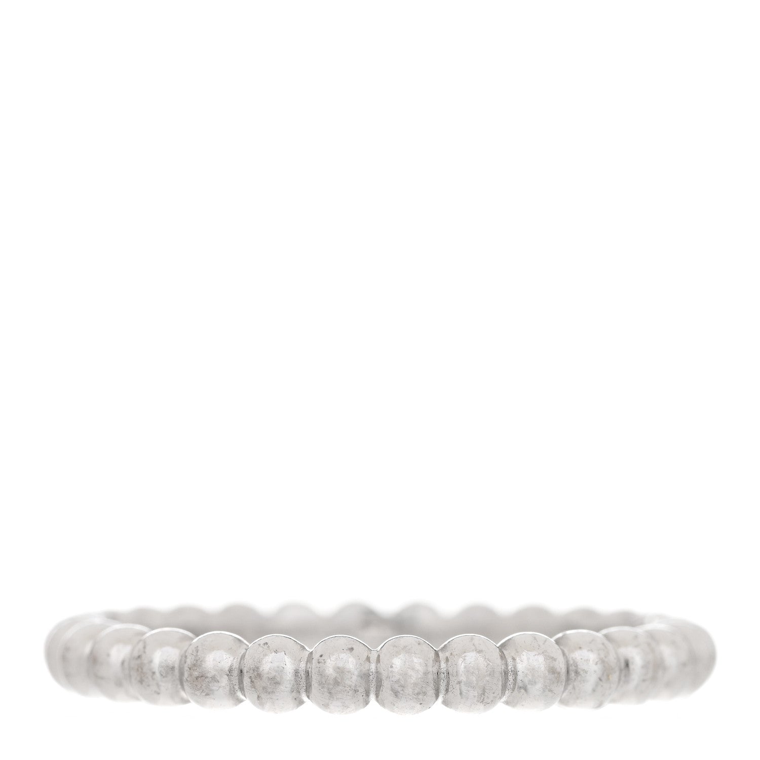 Van Cleef & Arpels 18K White Gold Medium Perlee Ring 65 11 1 of 6