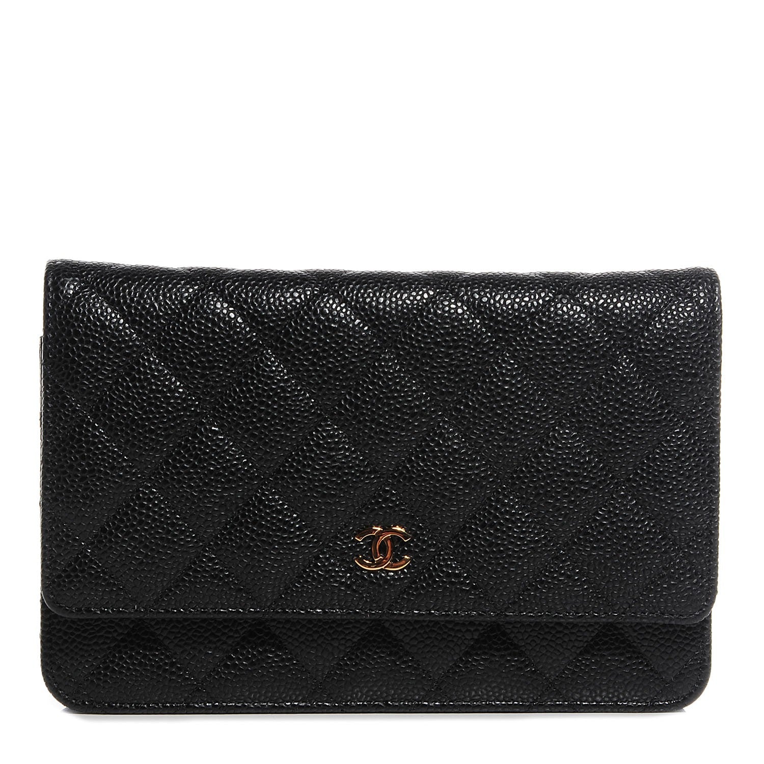 Chanel Caviar Quilted Wallet On Chain WOC Black 1 of 9