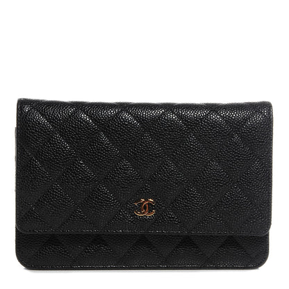 Chanel Caviar Quilted Wallet On Chain WOC Black 1 of 9