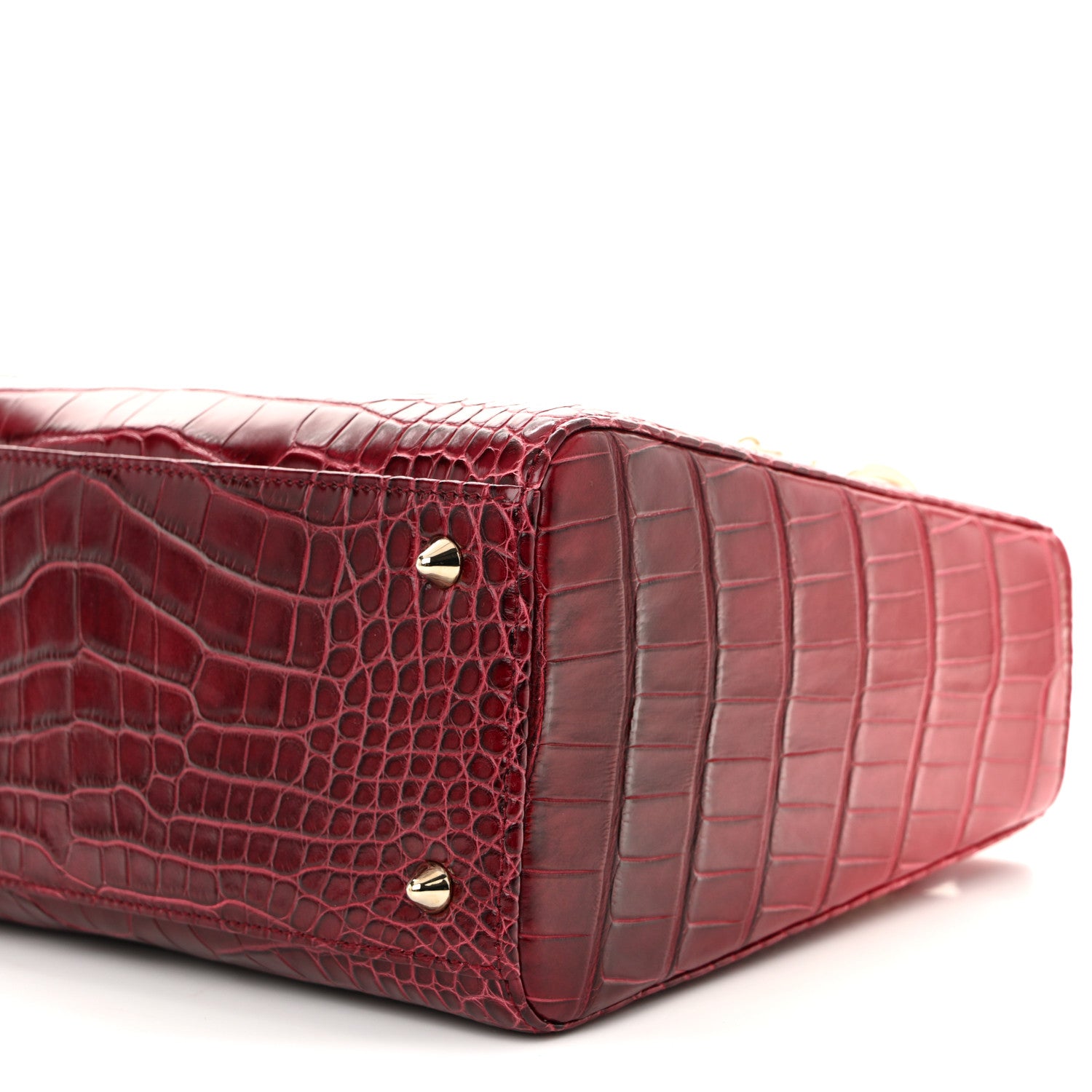 Christian Dior Alligator Gradient Medium Lady Dior Red 10 of 10